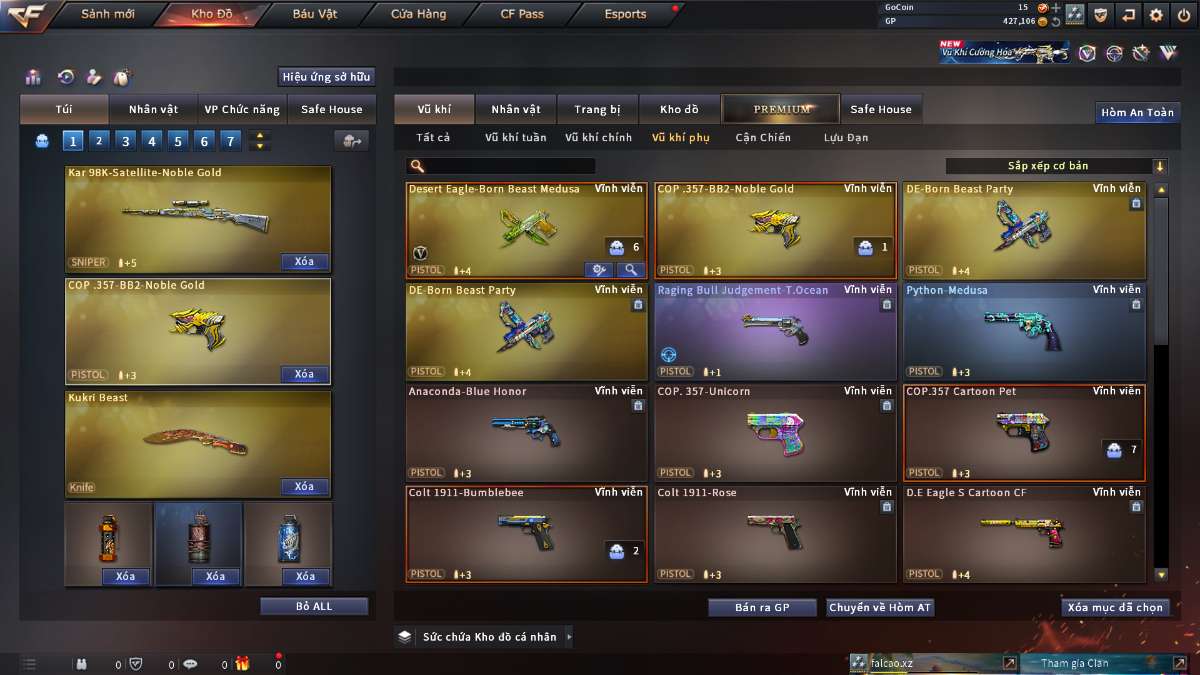 shop acc cf uy tin gia re